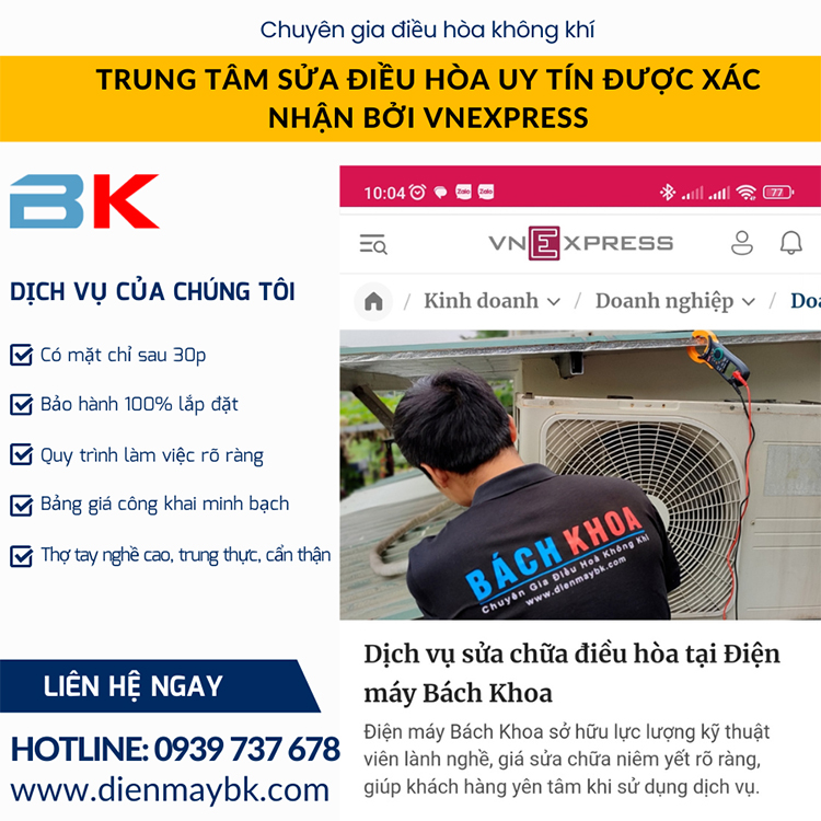 Điện Máy Bách Khoa sửa điều hòa Thanh Hóa