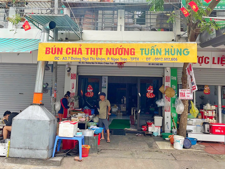 Top quán bún chả Thanh Hóa ngon, đông khách buổi sáng